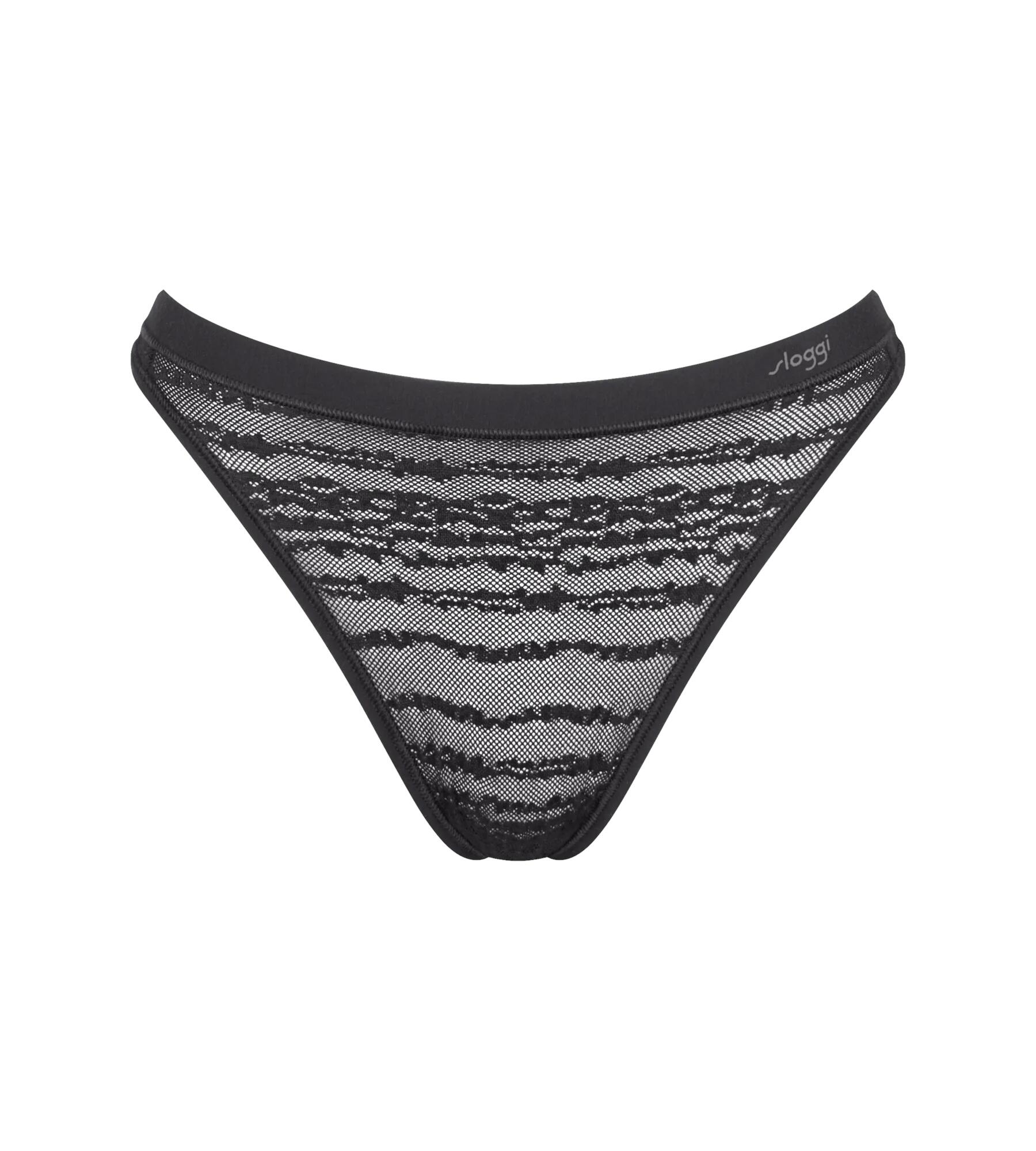 sloggi - sloggi FREE Evolve String Lace schwarz - Gr. - 01 von sloggi