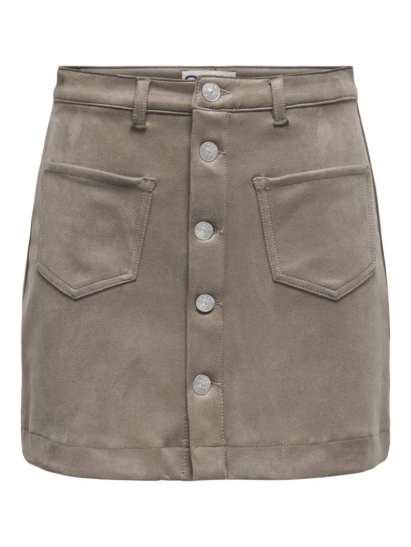 ONLY - ONLAMAZING-STINA FAUX SUEDE SKIRT PNT walnut - Gr. - XL von ONLY