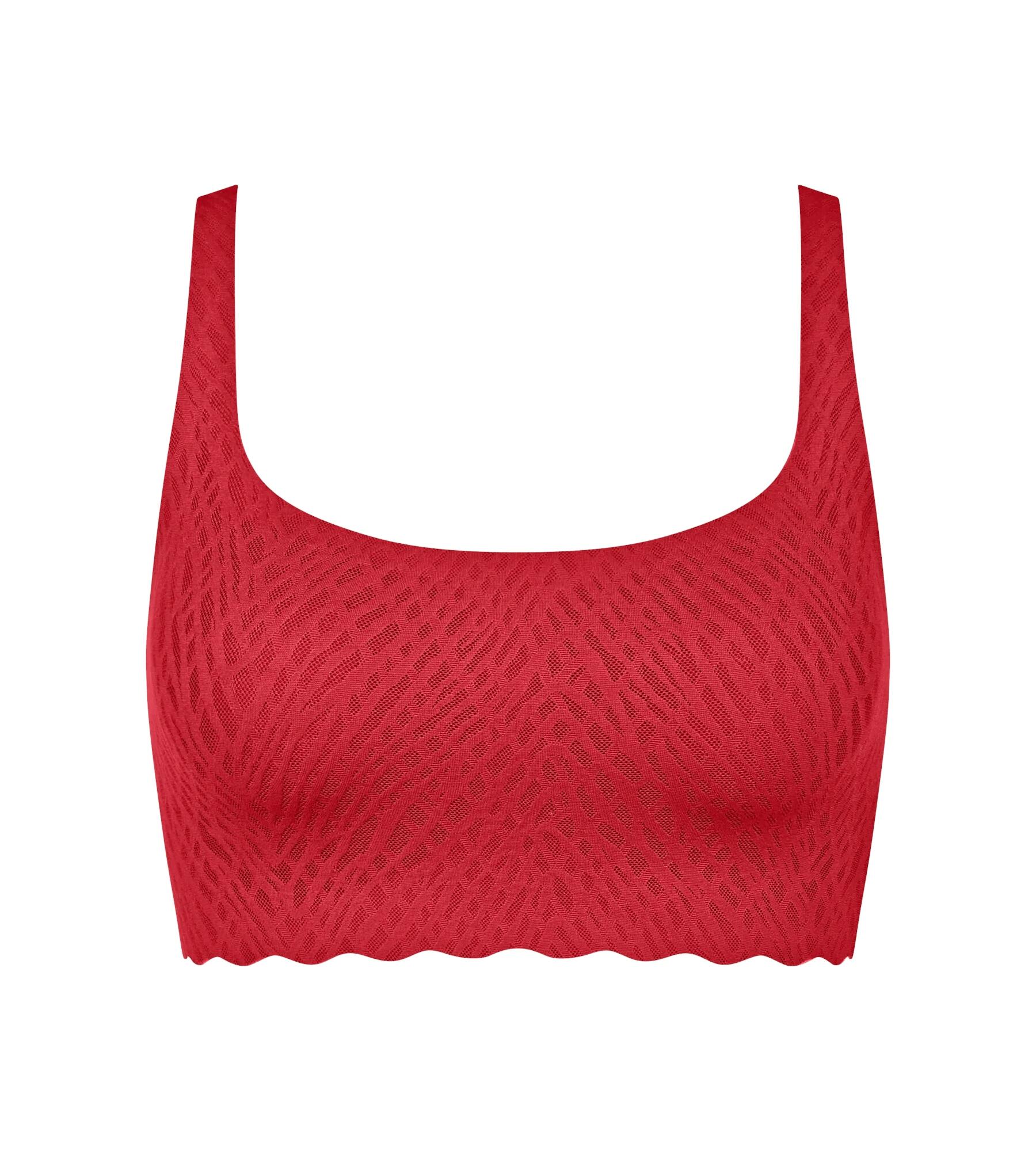 sloggi - sloggi ZERO Feel Bliss Festive Top shanghai red - Gr. - L von sloggi