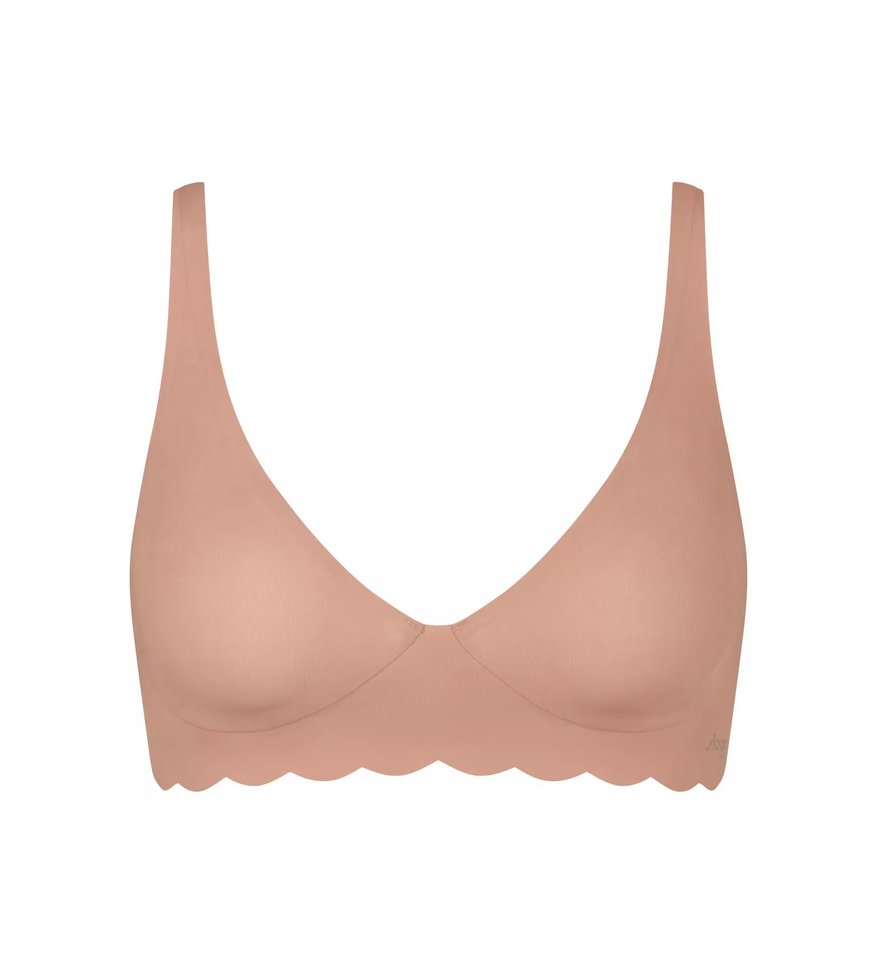 sloggi - sloggi ZERO Microfibre 2.0 Soft bra cameo brown - Gr. - XS von sloggi