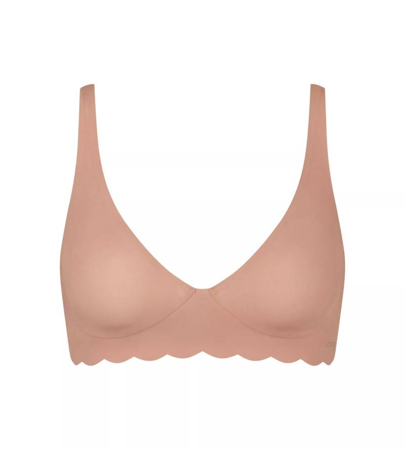 sloggi - sloggi ZERO Microfibre 2.0 Soft bra cameo brown - Gr. - XS von sloggi
