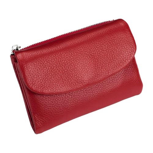 Unisex-Geldbörse aus Kieselleder, kleine Geldbörsen for Damen, kurze Geldbörse aus echtem Leder mit Kreditkartenhalter, Münzfach und Geldfächern, Geldbörsen aus echtem Leder for Männer und Frauen(#01) Unisex-Geldbörse aus Kieselleder, kleine Geldbörsen for Damen, kurze Geldbörse aus echtem Leder mit Kreditkartenhalter, Münzfach und Geldfächern, Geldbörsen aus echtem Leder for Männer und Frauen(#01) von sloiaz
