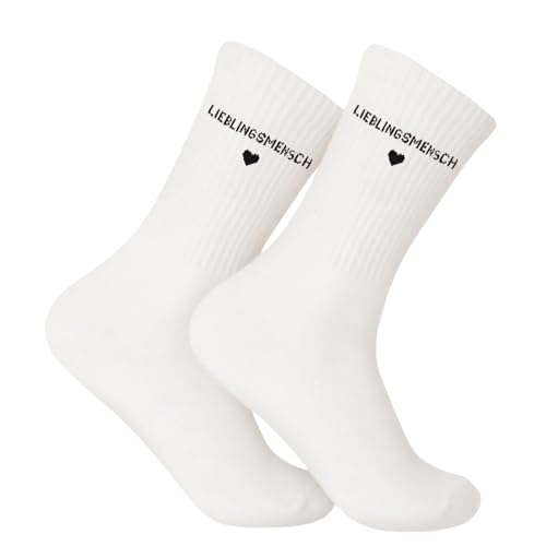 slothbyte Lieblingsmensch Socken Geschenk für Freundin/Partner (36-42) - Geburtstag, Valentinstag, Weihnachten Geschenkidee - Perfektes Beste freundin geschenke oder Geschenkideen für frauen von slothbyte