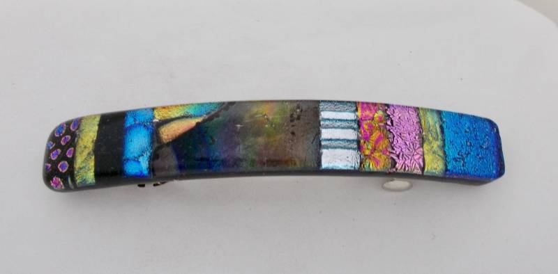 Mittlere Dichroic Glas-Haarspange von slotzkin