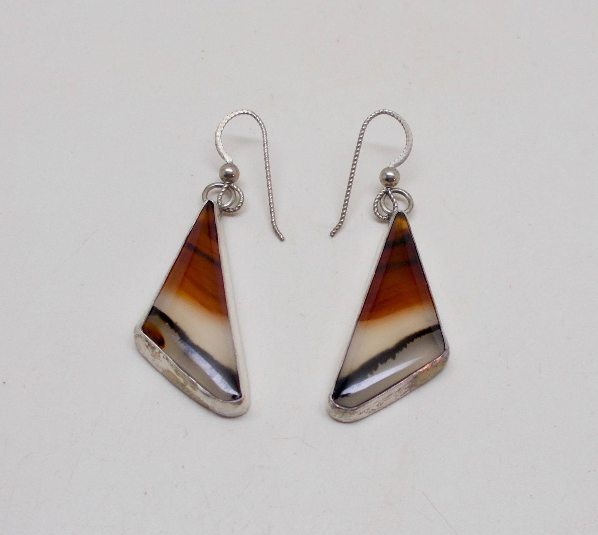 sterling Silber Dreieck Ohrringe von slotzkin