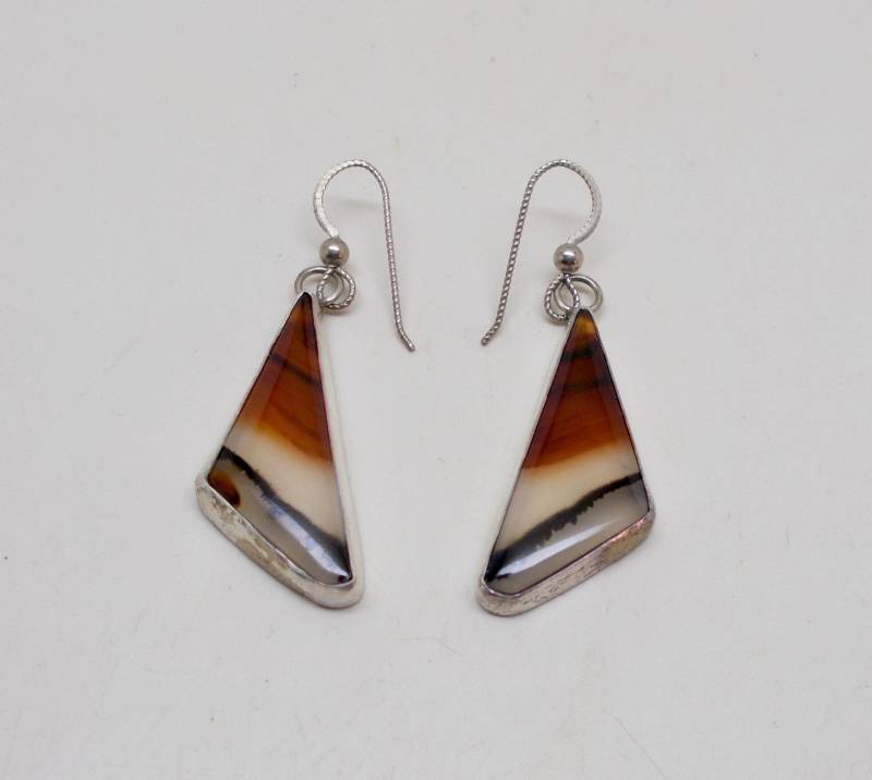 sterling Silber Dreieck Ohrringe von slotzkin