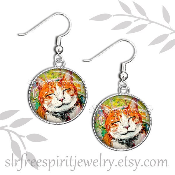 Tabby Katze Ohrringe, Schmuck, Foto-Bild-Schmuck, Orange Tabby, Katzen, Haustiere, Kunst, Geschenk Für Katzenliebhaber, Geschenk, Niedlich, Süß Tabby Katze Ohrringe, Schmuck, Foto-Bild-Schmuck, Orange Tabby, Katzen, Haustiere, Kunst, Geschenk Für Katzenliebhaber, Geschenk, Niedlich, Süß von slrfreespiritjewelry