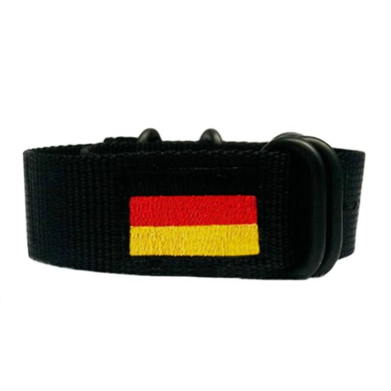 Besticktes 22 Mm Nylon Militär Deutsche Flagge Spezialeinheiten Armband | Nur Band von smARTpatches