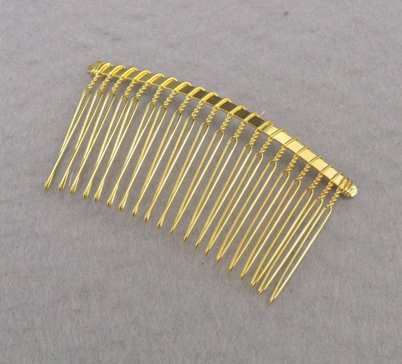 10Pcs Gold Metall Haare Kämmen 20 Zähne - Hochzeit Braut Zubehör, Haar-Accessoires, Diy Großhandel Haarkamm75x38mm 10Pcs Gold Metall Haare Kämmen 20 Zähne - Hochzeit Braut Zubehör, Haar-Accessoires, Diy Großhandel Haarkamm75x38mm von smallcommodity