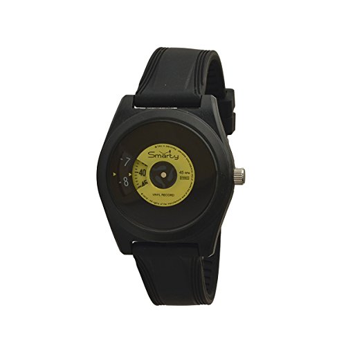 SMARTY VINYL Unisex-Armbanduhr aus Silikon schwarz und gelb SW045C08 SMARTY VINYL Unisex-Armbanduhr aus Silikon schwarz und gelb SW045C08 von smarty