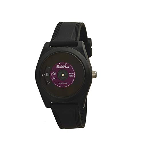 Unisex-Armbanduhr SMARTY VINYL aus Silikon schwarz und fuchsia SW045C05 Unisex-Armbanduhr SMARTY VINYL aus Silikon schwarz und fuchsia SW045C05 von SMARTY