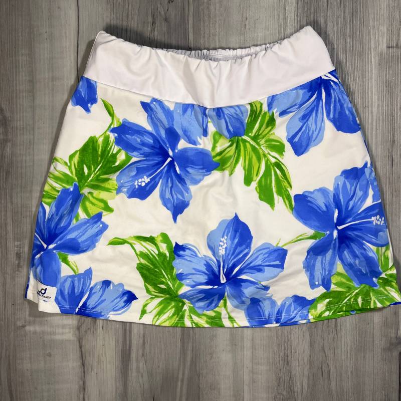 Ausverkauf - Nur Klein Blue Floral Athletic Slim Rock Mit Integrierten Kompressionsshorts Und Taschen Tennisrock, Golfrock, Laufrock Ausverkauf - Nur Klein Blue Floral Athletic Slim Rock Mit Integrierten Kompressionsshorts Und Taschen Tennisrock, Golfrock, Laufrock von smashdandy