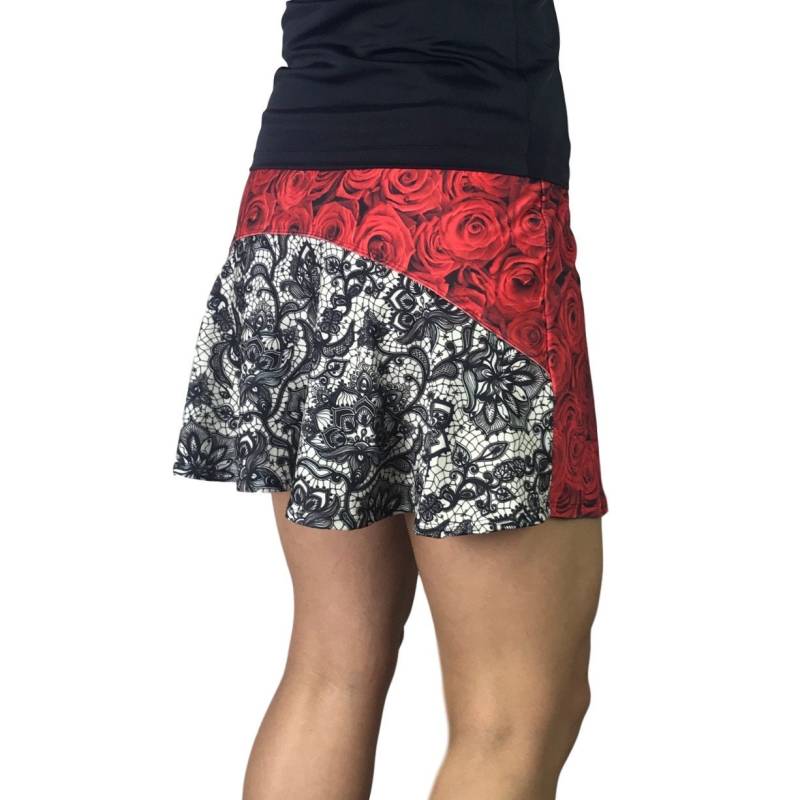 Ausverkauf - Nur Mittel Rosen Mit Spitzendruck Athletic Flutter Golf-, Lauf-, Tennis-Skort Taschen Golfrock Ausverkauf - Nur Mittel Rosen Mit Spitzendruck Athletic Flutter Golf-, Lauf-, Tennis-Skort Taschen Golfrock von smashdandy