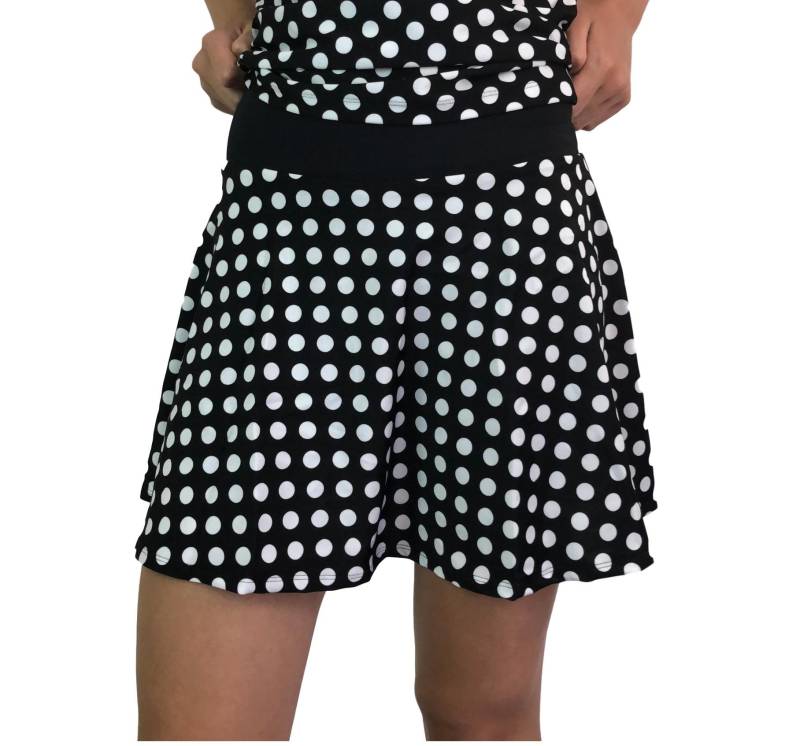Polka Dot Athletic Flare Rock Mit Kompressions-Shorts Und Pocket - Tennisrock, Golfrock, Laufrock Polka Dot Athletic Flare Rock Mit Kompressions-Shorts Und Pocket - Tennisrock, Golfrock, Laufrock von smashdandy
