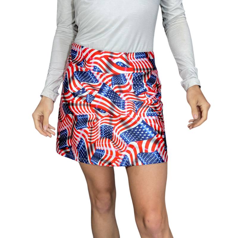Usa Flagge Sportlich Schmaler Golf Skort Mit Taschen - Patriotic Pickleball Oder Tennis Rock | Amerika Usa Flagge Sportlich Schmaler Golf Skort Mit Taschen - Patriotic Pickleball Oder Tennis Rock | Amerika von smashdandy