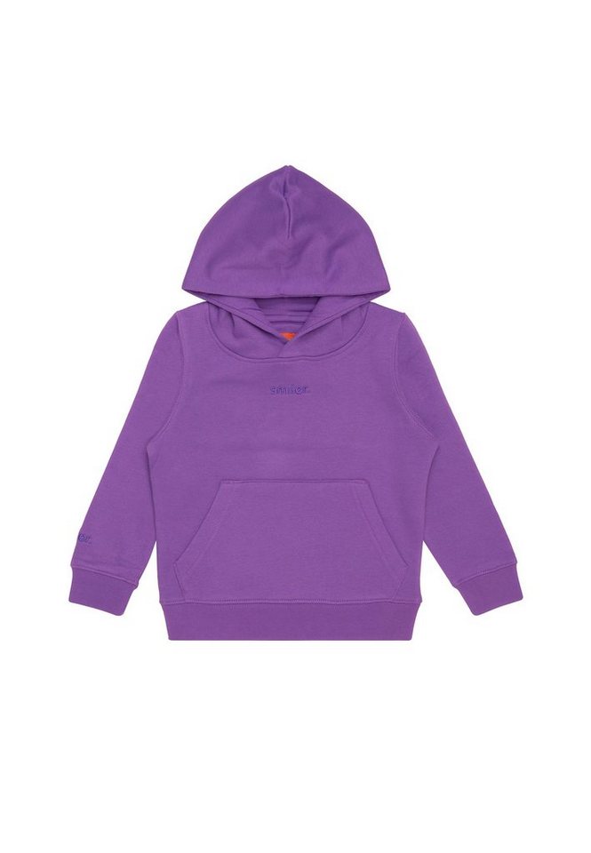 smiler. Kapuzensweatshirt mini-buddy. mit Label-Applikationen von smiler.