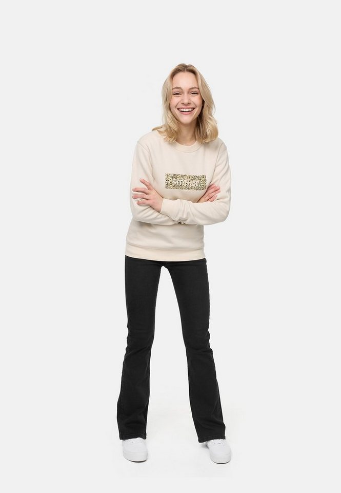 smiler. Sweatshirt dude. mit Label-Applikationen von smiler.