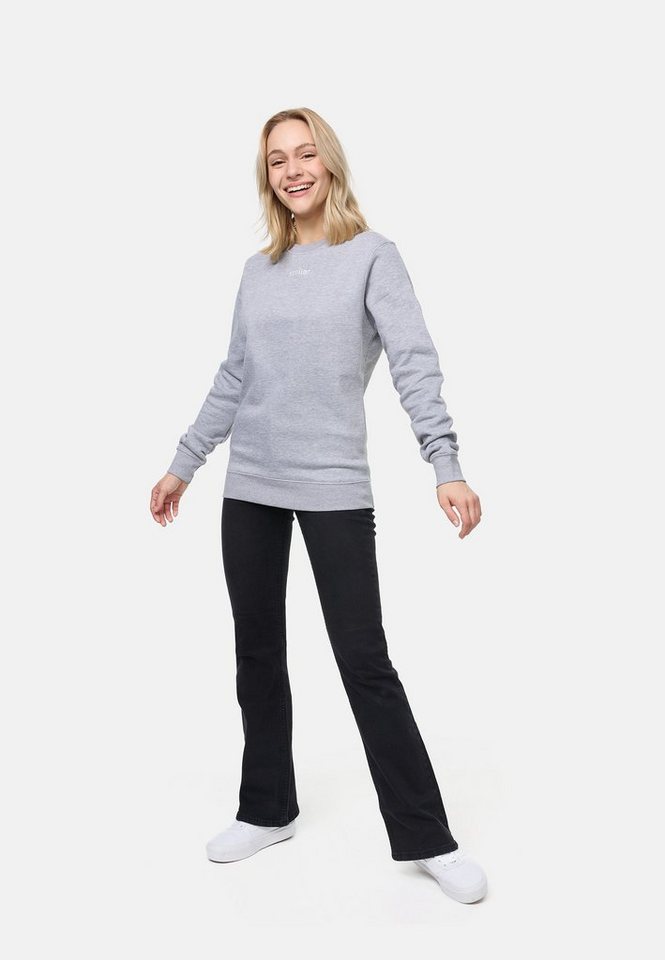 smiler. Sweatshirt dude. mit Label-Applikationen von smiler.
