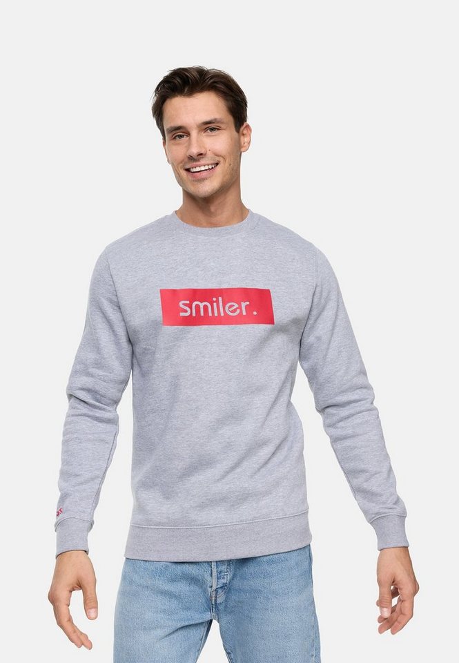 smiler. Sweatshirt dude. mit Label-Applikationen smiler. Sweatshirt dude. mit Label-Applikationen von smiler.