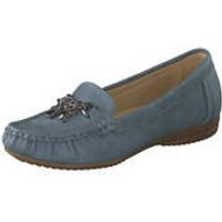 smiling for feet Mokassin Damen blau|blau von smiling for feet