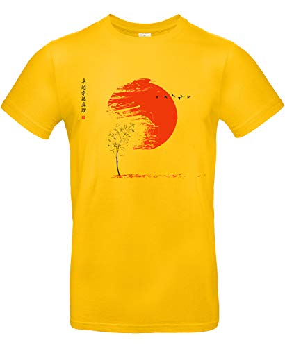 smilo & bron Herren T-Shirt, Herbst Gold L von smilo & bron