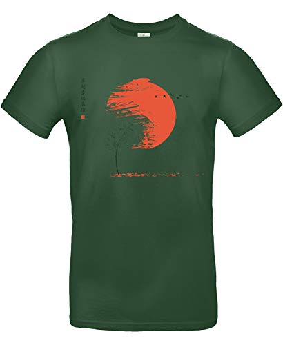 smilo & bron Herren T-Shirt, Herbst Grün Bottle Green XXL von smilo & bron