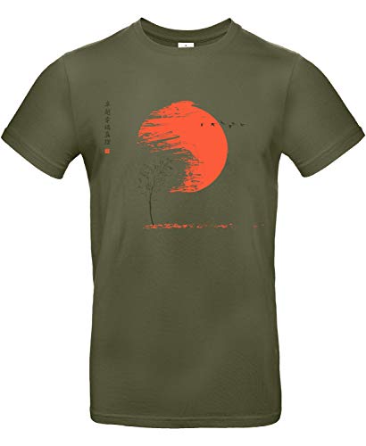 smilo & bron Herren T-Shirt, Herbst Grün Urban Khaki L von smilo & bron