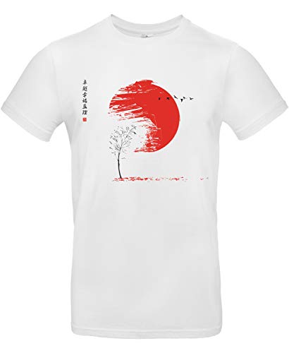 smilo & bron Herren T-Shirt, Herbst Weiß White 3XL von smilo & bron