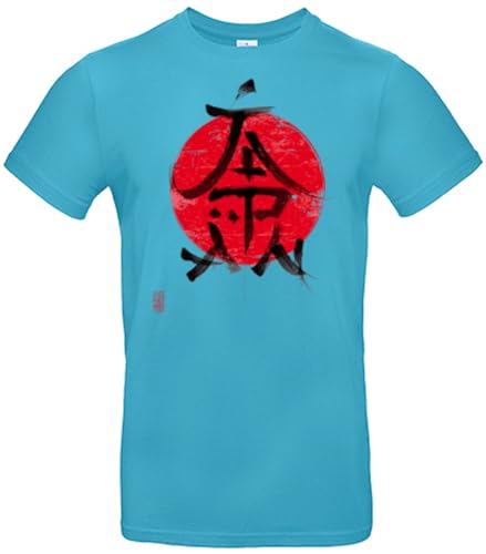 smilo & bron Herren T-Shirt mit Motiv Japan Typografie Ideogramm Bedruckt_ Swimming Pool M von smilo & bron