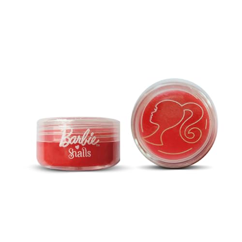 Snails 510469 Barbie Lip Balm rot, trendiger Lippenbalsam, Lippenpflege für Kinder ab 3 Jahren von snails safe nails