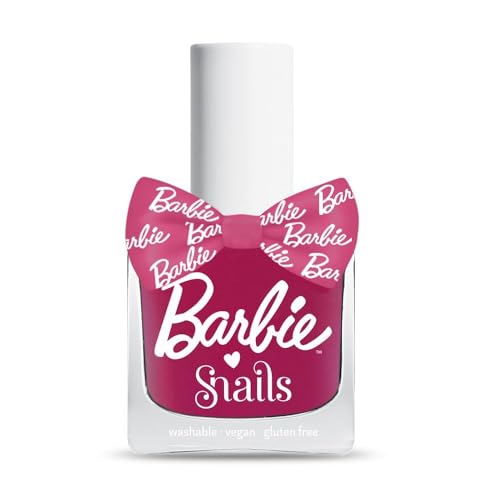Snails 510451 Kinder Nagellack Barbie Gotta Glow!, auf Wasserbasis, abwaschbar, unbedenklich, vegan, 10,5 ml von snails safe nails