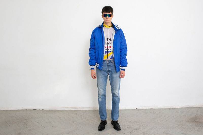 Vintage Y2K Bomber Jacke Windbreaker von snakecakevintage