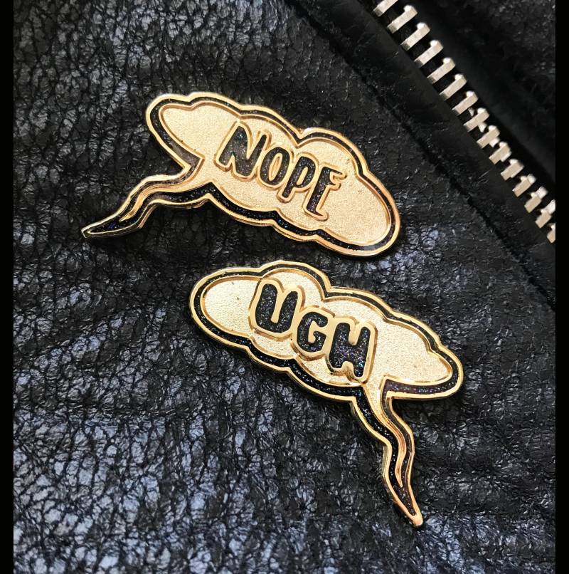 Ach/Nö Emaille Bff-Pin-Set von snashjewelry