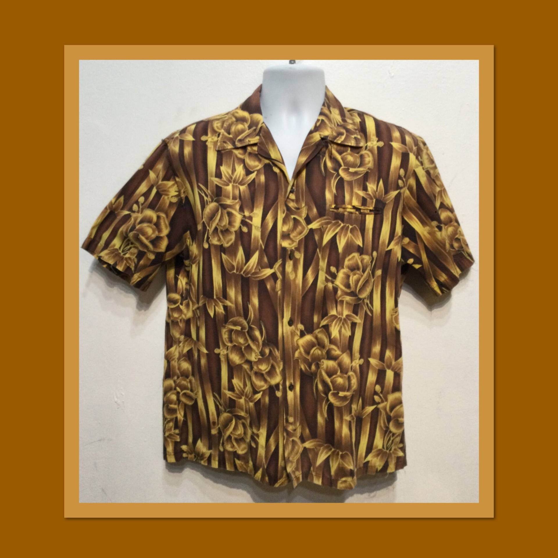 Hs034 Vintage 1950Er/60Er Jahre Baumwoll Hawaiihemd. Größe Mittel. Hergestellt in Kalifornien Hs034 Vintage 1950Er/60Er Jahre Baumwoll Hawaiihemd. Größe Mittel. Hergestellt in Kalifornien von sneakytiki
