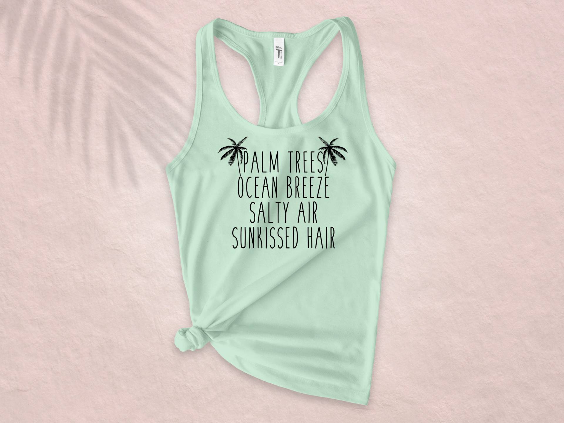 strand Shirts Für Frauen/Palmen Meeresbrise Salzige Luft Sonnenverwöhntes Haar Racerback Tank Tops Urlaubsshirts Sommer T-Shirt strand Shirts Für Frauen/Palmen Meeresbrise Salzige Luft Sonnenverwöhntes Haar Racerback Tank Tops Urlaubsshirts Sommer T-Shirt von snowypalms