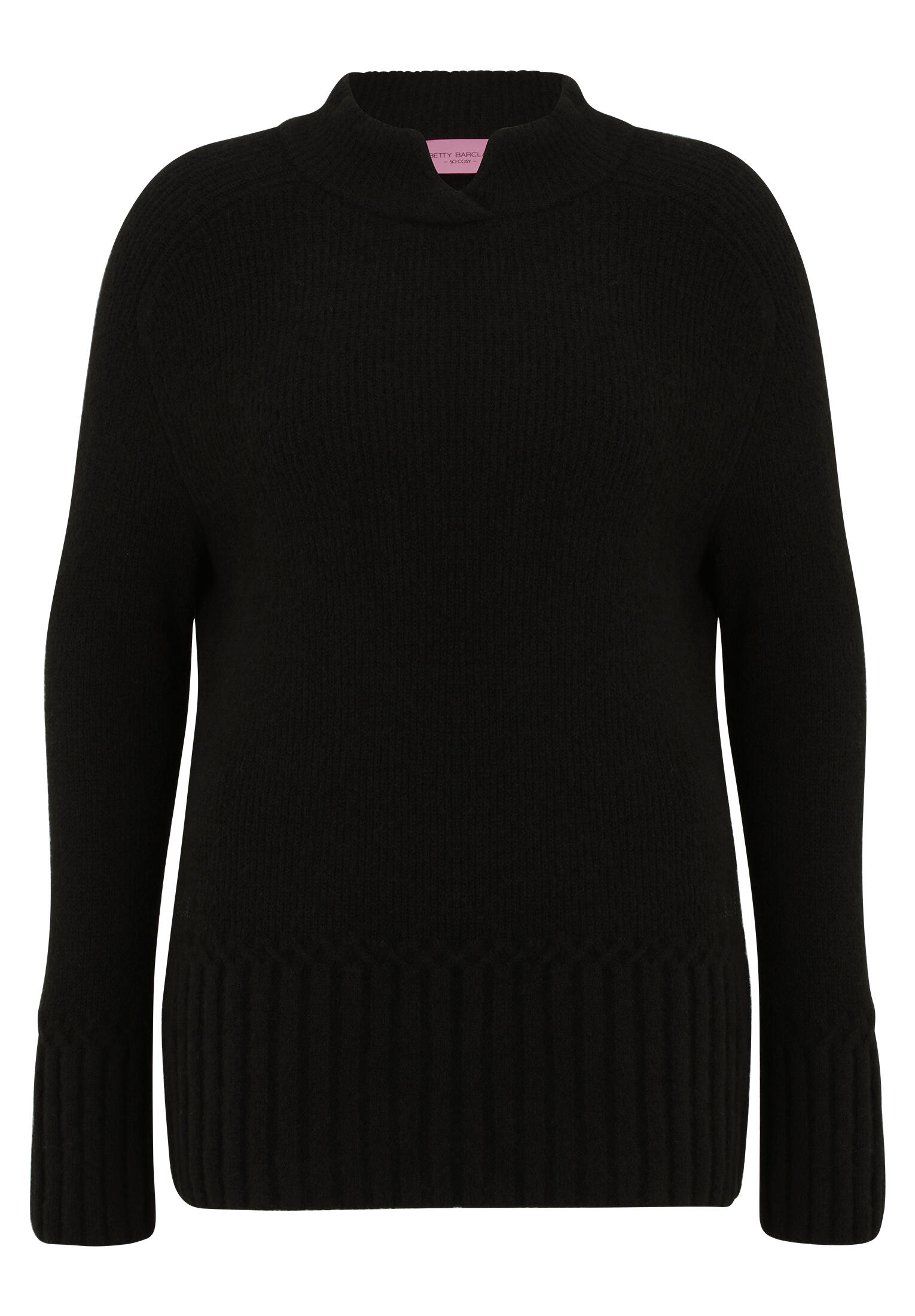 so cosy - Langärmeliger Strickpullover schwarz - Gr. - 40 von so cosy