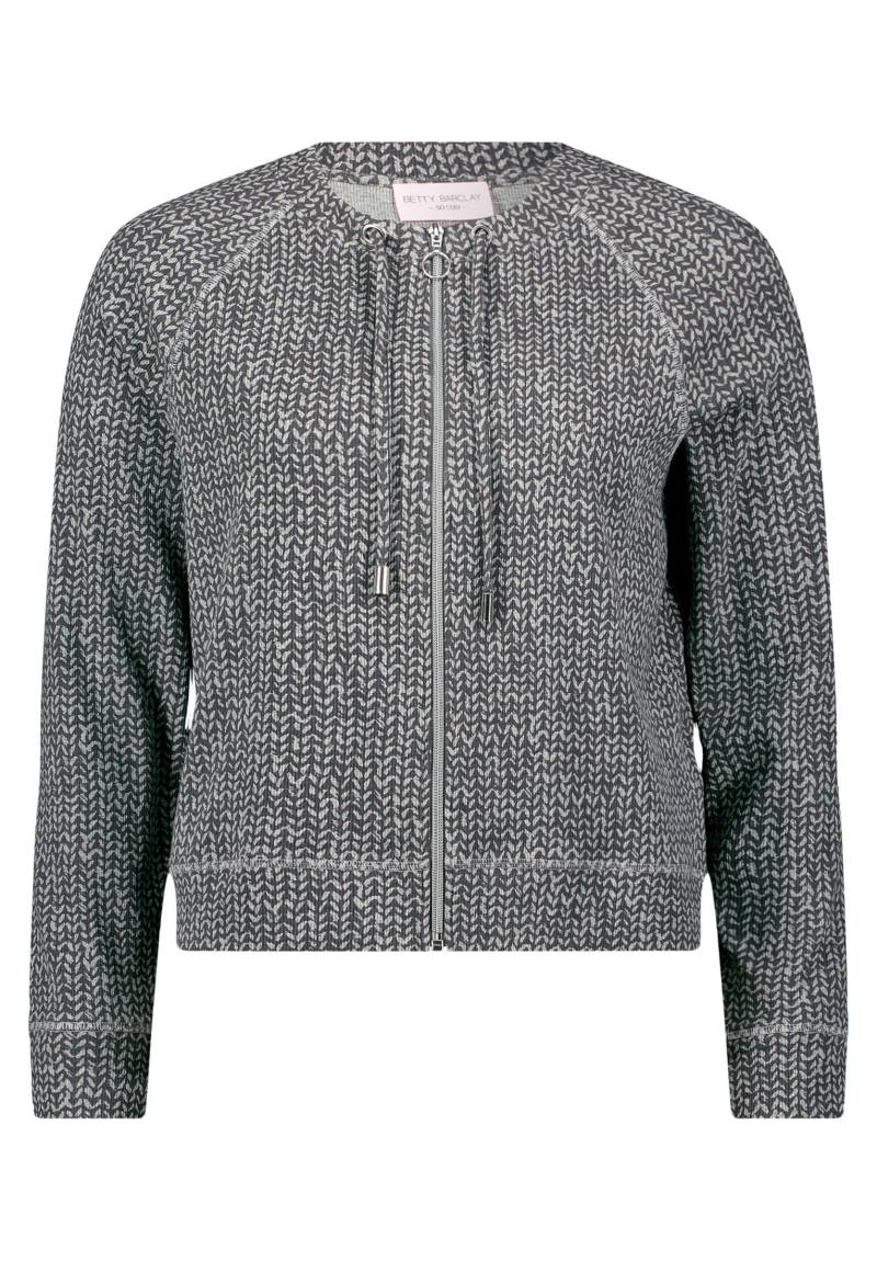 so cosy - Shirtjacke mit Rippenstruktur grau - Gr. - 42 von so cosy