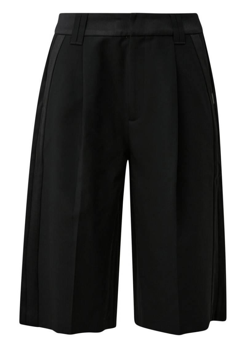 Q/S designed by - Bermudashorts mit seitlichem Satinstreifen schwarz - Gr. - 32 von Q/S designed by