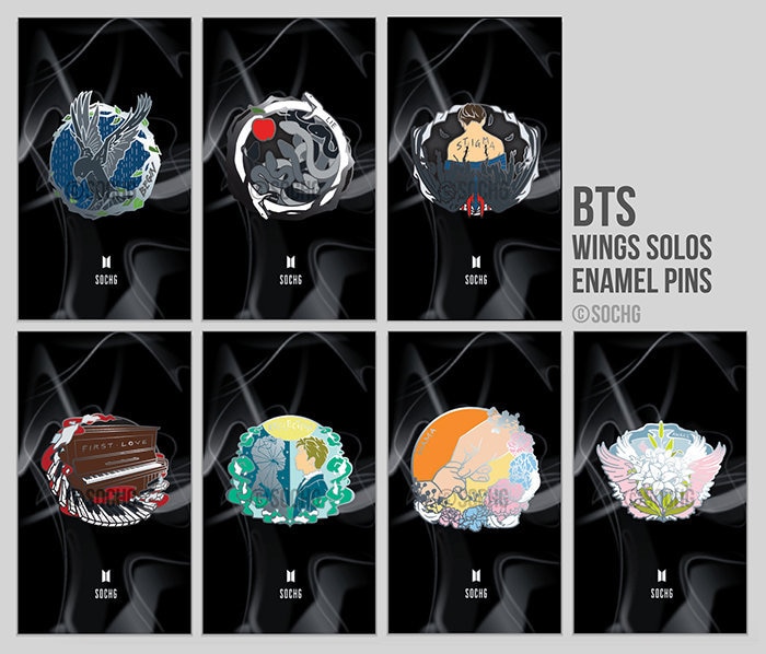 Bts Wings Solo Pins Bts Wings Solo Pins von sochg