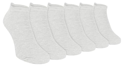 6er Pack Herren Atmungsaktiv Baumwolle Sport Kurz Quarter Socken für Sneaker (39-45 eur, White) von Sock Snob