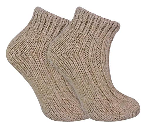 sock snob Damen Winter Bunt Gestrickt Kurz Norweger Style Wollsocken (37/42, 06 Oat) von Sock Snob