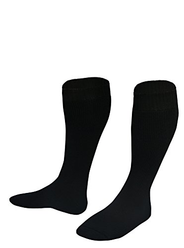 socken-und-mehr Kniestrümpfe für kräftige Waden dehnfähig schwarz 39-42 von socken-und-mehr