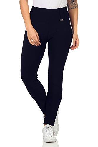 sockenhimmel Damenhosen Leggings angenehme Damen Schlupfhose Wanderhose Sportleggings leichte Freizeithose für jeden Tag mit Komfortbund (36/38, Blau) von sockenhimmel