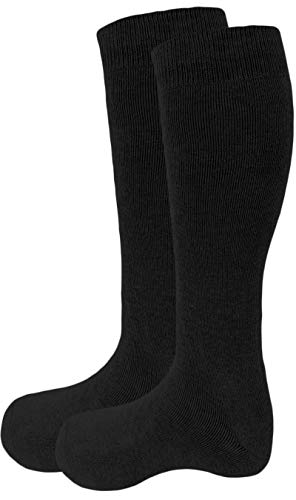 sockenhimmel Thermokniestrümpfe für Herren 6er Pack knielange Winterstrümpfe Ski- Funktionsstrümpfe uni schwarz (43-46) von Sockenhimmel