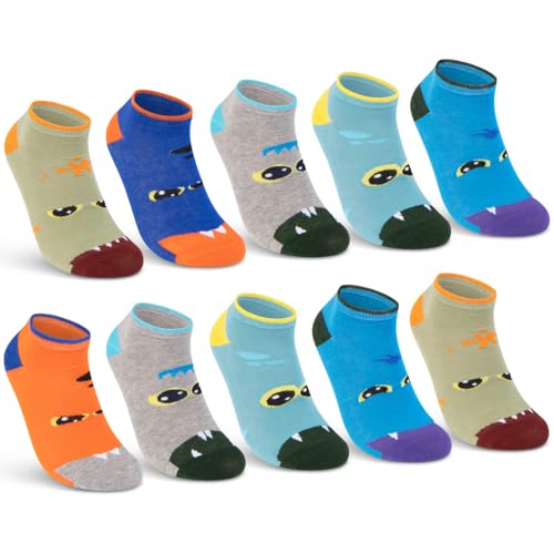 10 Paar Kinder Sneaker Socken Jungen & Mädchen Baumwolle Kindersocken 56511 (27-30) von sockenkauf24