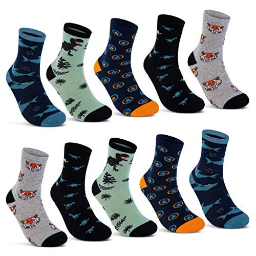 10 Paar Kinder Socken Jungen & Mädchen Baumwolle Kindersocken 54395 (23-26) von sockenkauf24