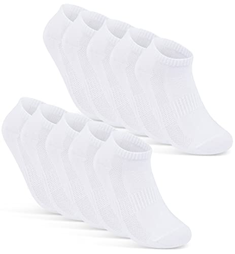 Sneaker Socken Damen 35-38 Weiß Baumwolle 10 Paar Damen Sneaker Socken 38 Damen Socken 35-38 Sneaker Socks Women Weiße Sneakersocken Damen 35-38 Sportsocken 16510 WP (Weiß 35-38) von sockenkauf24