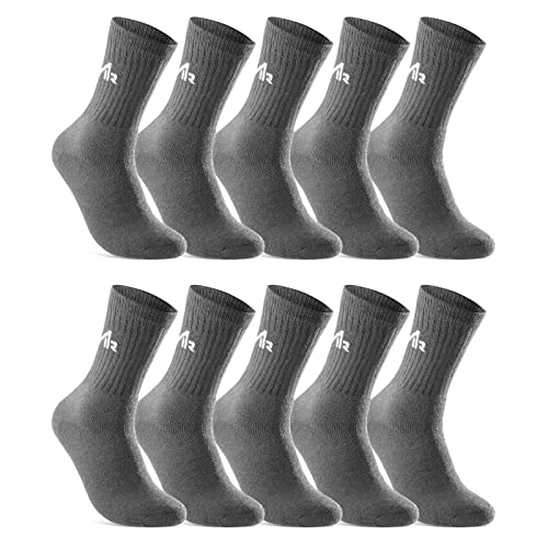 sockenkauf24 10 Paar i1R Sportsocken Tennissocken Damen Herren Baumwolle 10300 (35-38 Anthrazit) von sockenkauf24