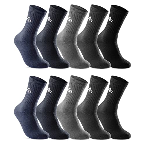 sockenkauf24 10 Paar i1R Sportsocken Tennissocken Damen Baumwolle 10300 (35-38 Gemischt) von sockenkauf24