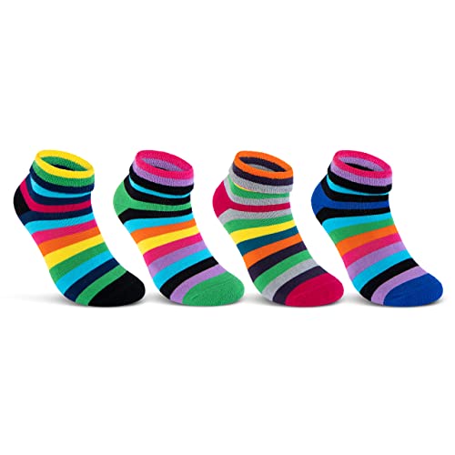 2 | 4 | 6 Paar Damen THERMO Socken Innenfrottee warme Wintersocken Umschlagsocken Bunte Ringel 12790 WP (4 Paar 39-42) von sockenkauf24